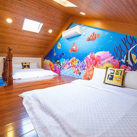Appartamento Fish House 宜蘭獨棟別墅 戲水池 生態diy 安農溪自行車 Dongshan  Esterno foto