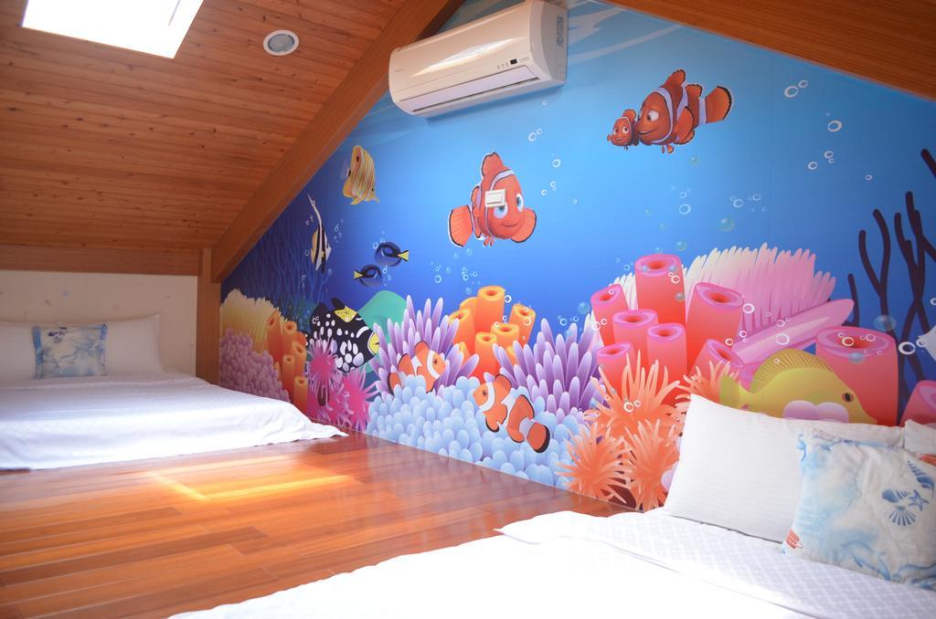 Appartamento Fish House 宜蘭獨棟別墅 戲水池 生態diy 安農溪自行車 Dongshan  Esterno foto